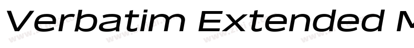 Verbatim Extended Me字体转换